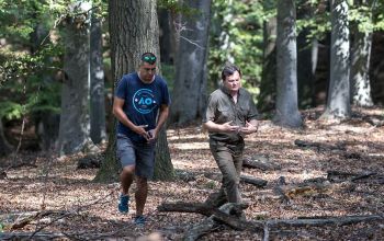 Szűcs János erdésszel a Váralja közeli erdőkben