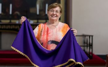 Kovács Judit a rákospaltoai evangélius templomban