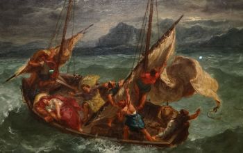 Eugène Delacroix: Krisztus a Genezáreti tavon (1854)