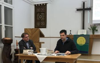 Nényei Pál a budavári evangélikus szabadegyetem alkalmán