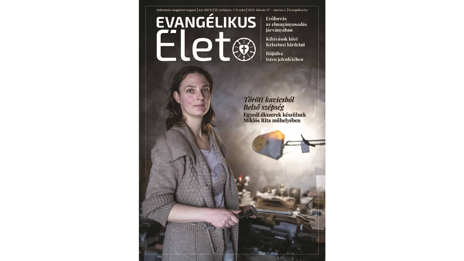 Az Evangélikus Élet 2022/7-8. számának címlapja