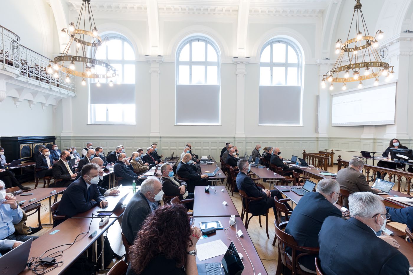 A Magyarországi Evangélikus Egyház XI. Zsinata 2022. február 26-i ülésszaka Budapesten - fotó: Magyari Márton