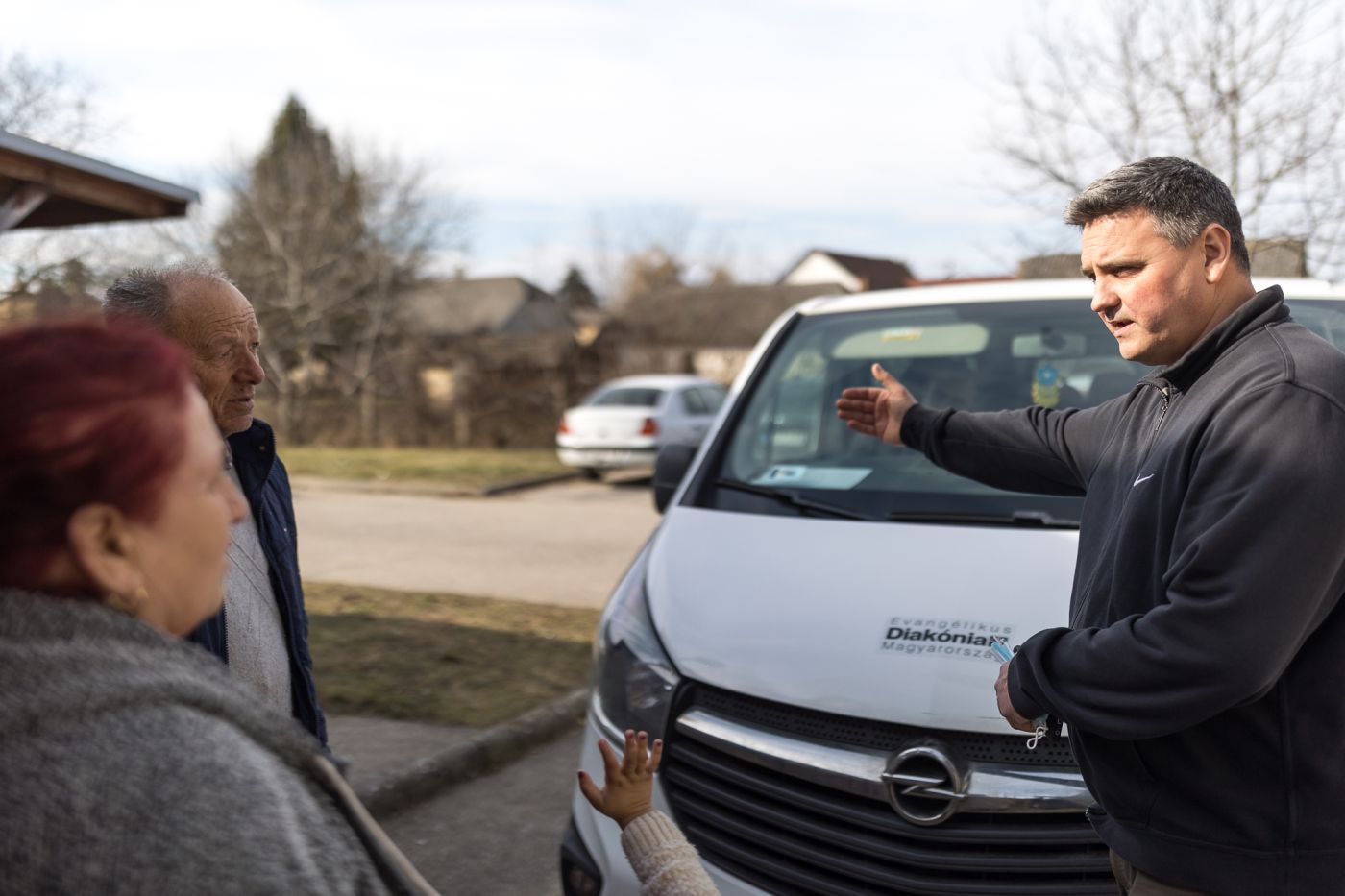 Ukrajnából menekülteket segít az evangélikus diakóniai - fotó: Magyari Márton