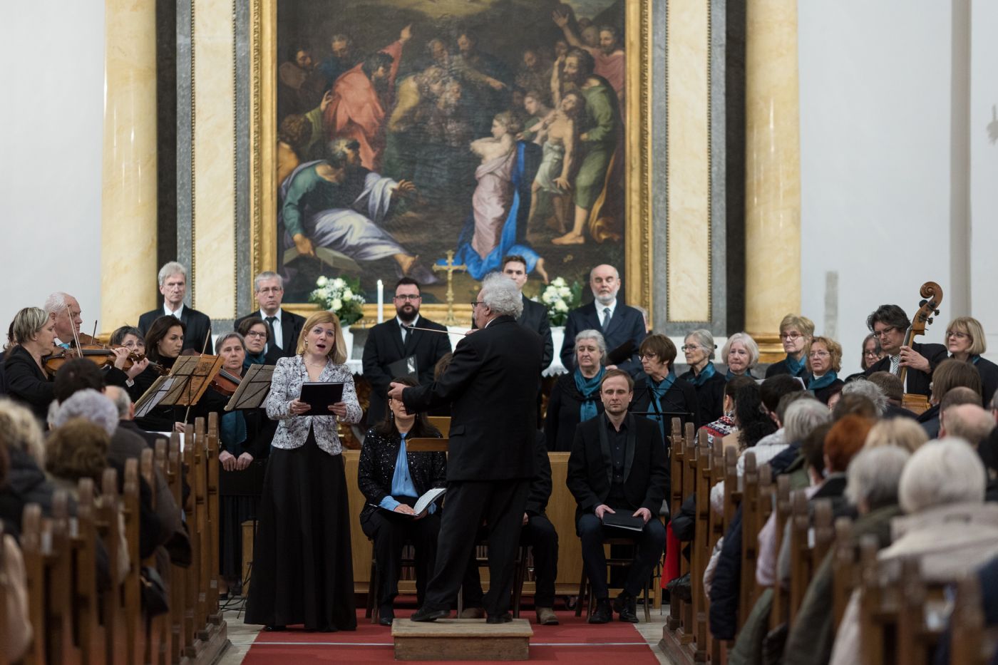 Lutheránia ének- és zenekar – Jótékonysági koncert 2022. március 6-án a Deák téri evangélikus templomban - fotó: Magyari Márton