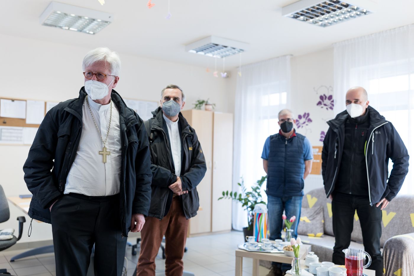 A válsághelyzetről tájékozódott a magyar–ukrán határnál Heinrich Bedford-Strohm, a Bajorországi Evangélikus Egyház püspöke és Michael Martin egyházi főtanácsos.