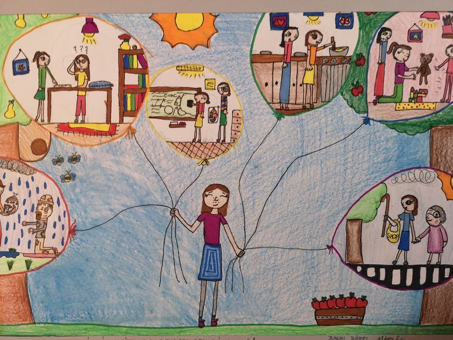 rajzpályázat egyik díjazott alkotása