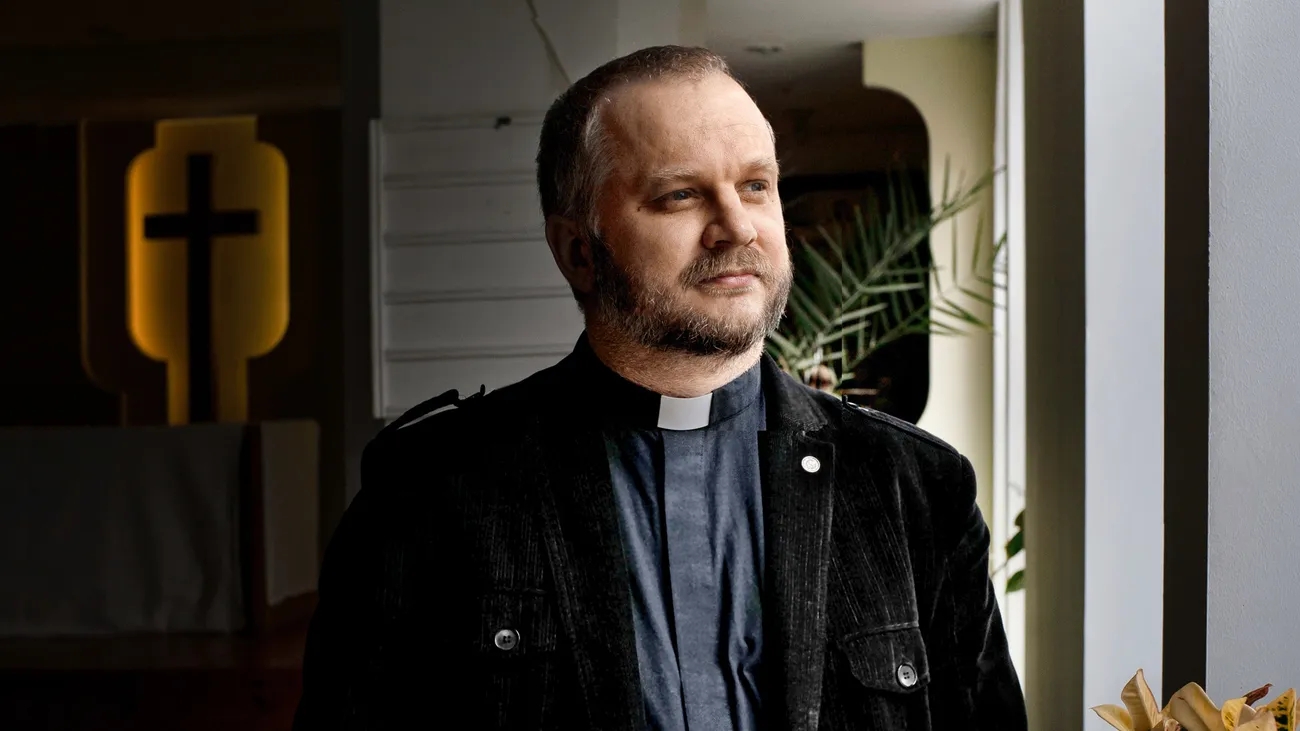 Pavlo Shvarts ukrán evangélikus püspök - fotó: Patrick Tombola / Die Zeit