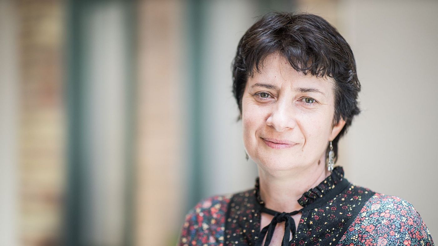 Boda Zsuzsa, az anekdotagyűjtemény szerkesztője - fotó: Magyari Márton