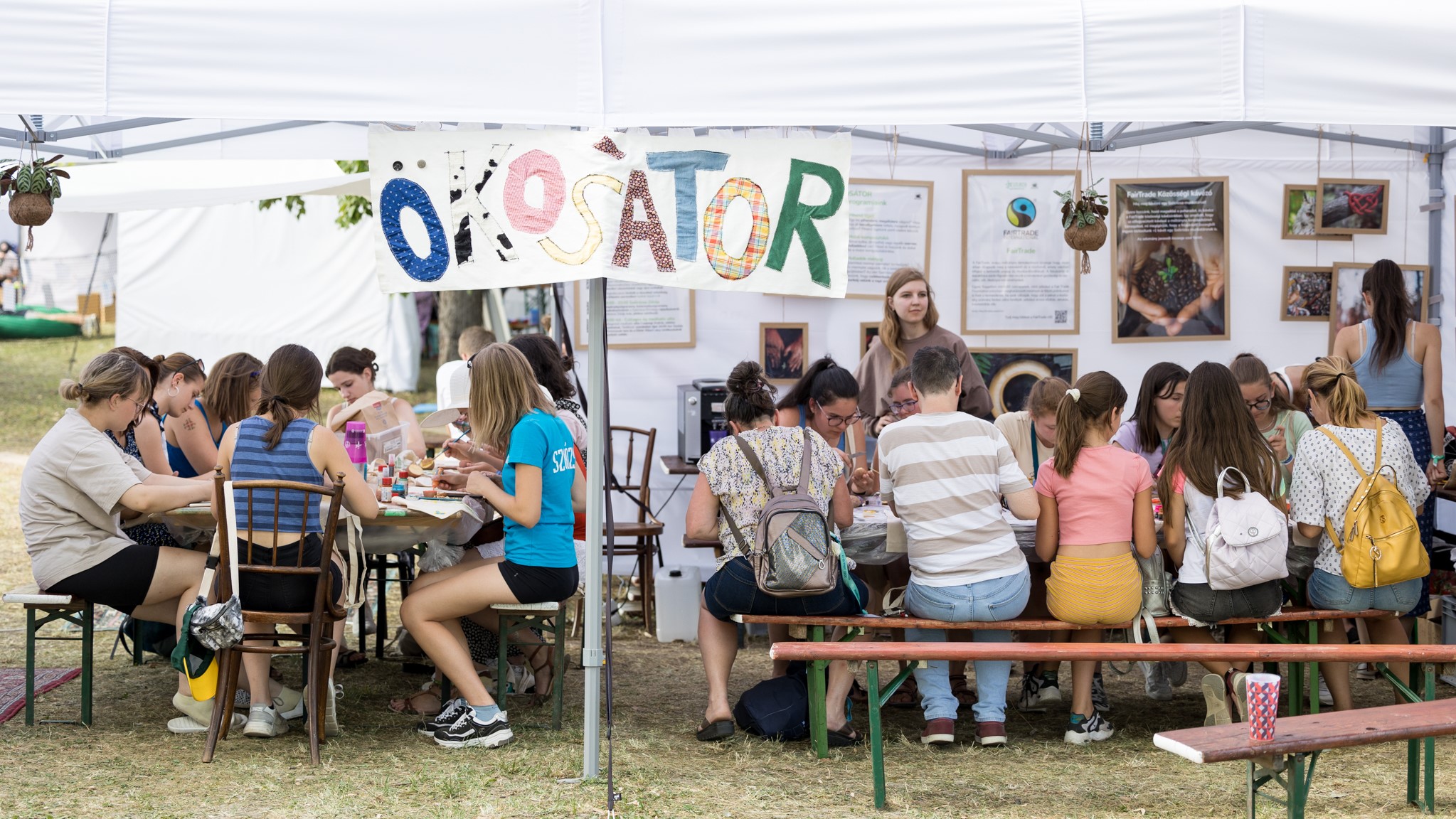 ökosátor a Szélrózsa evangélikus ifjúsági találkozón Gyulán - fotó: Magyari Márton