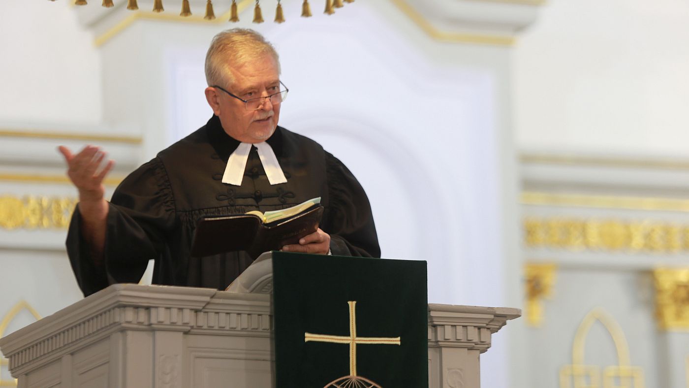 Kis János lelkész búcsú prédikációja nyugdíjba vonulása előtt