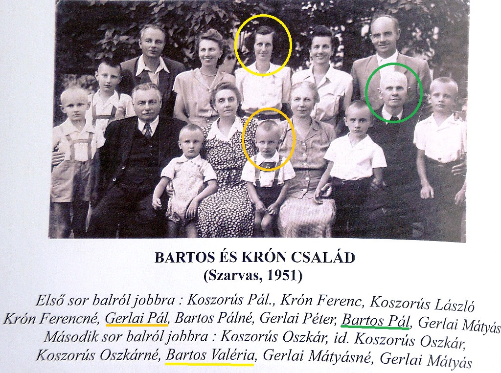 1951 Bartos es Kron csalad Szarvas