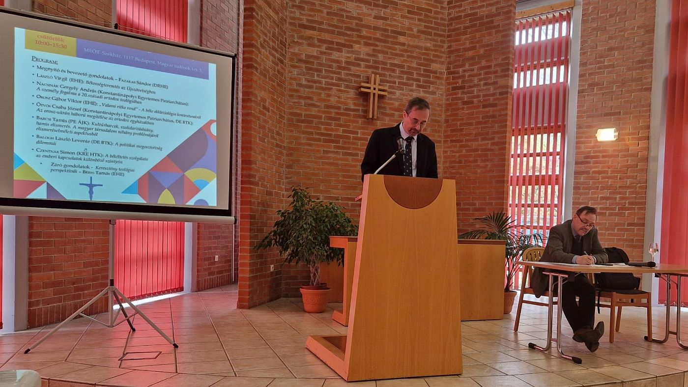 MEOT szocialetikai konferencia bekessegteremtes Orosz Gabor Viktor