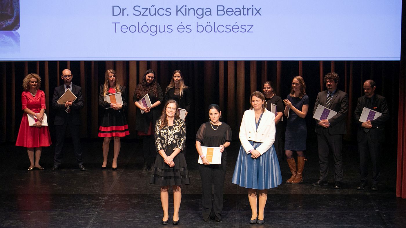 Kopp–Skrabski-díjjal tüntették ki Szűcs Kinga Beatrix teológust, bölcsészt
