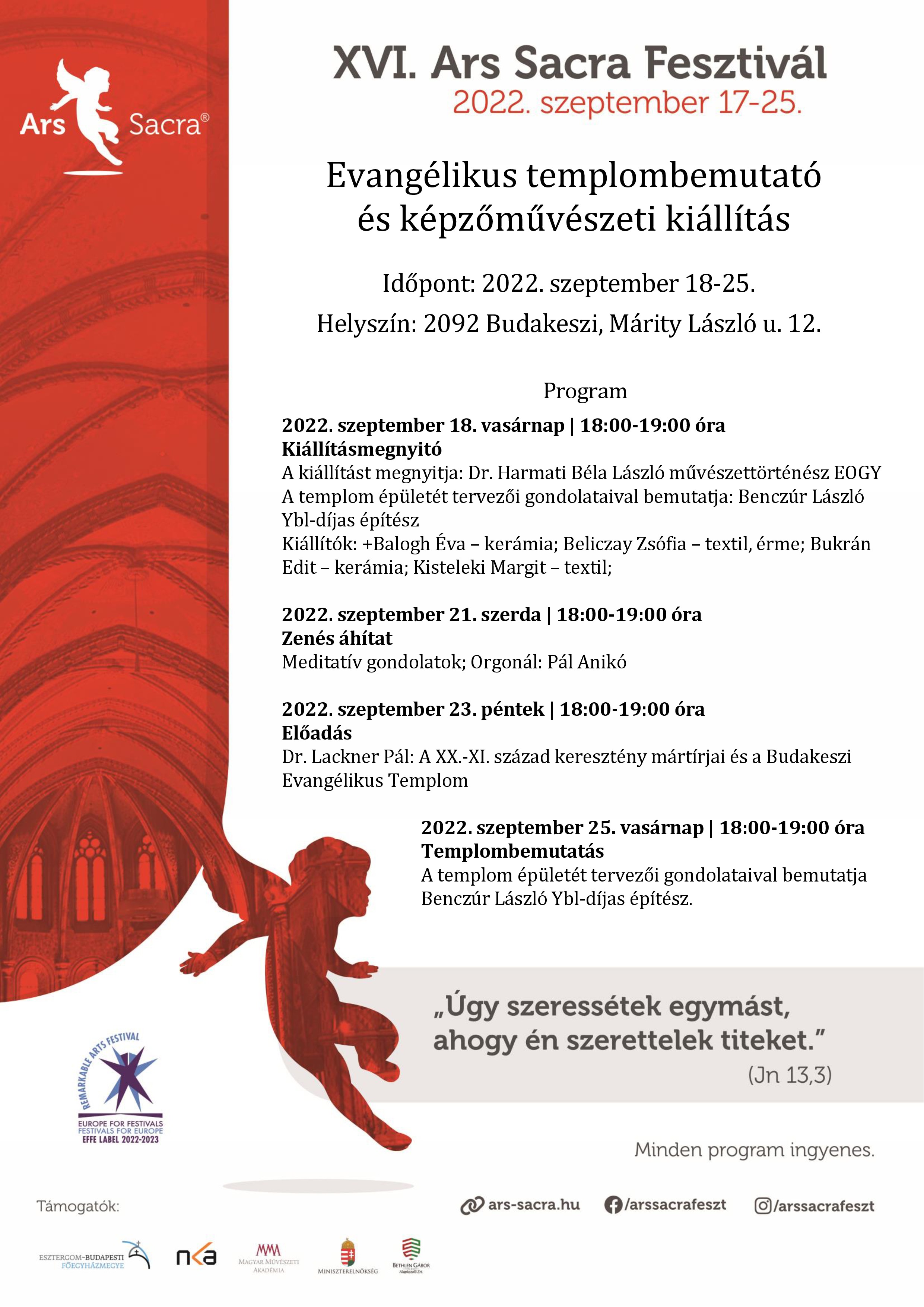 Ars Sacra Fesztivál a budakeszi evangélikus templomban