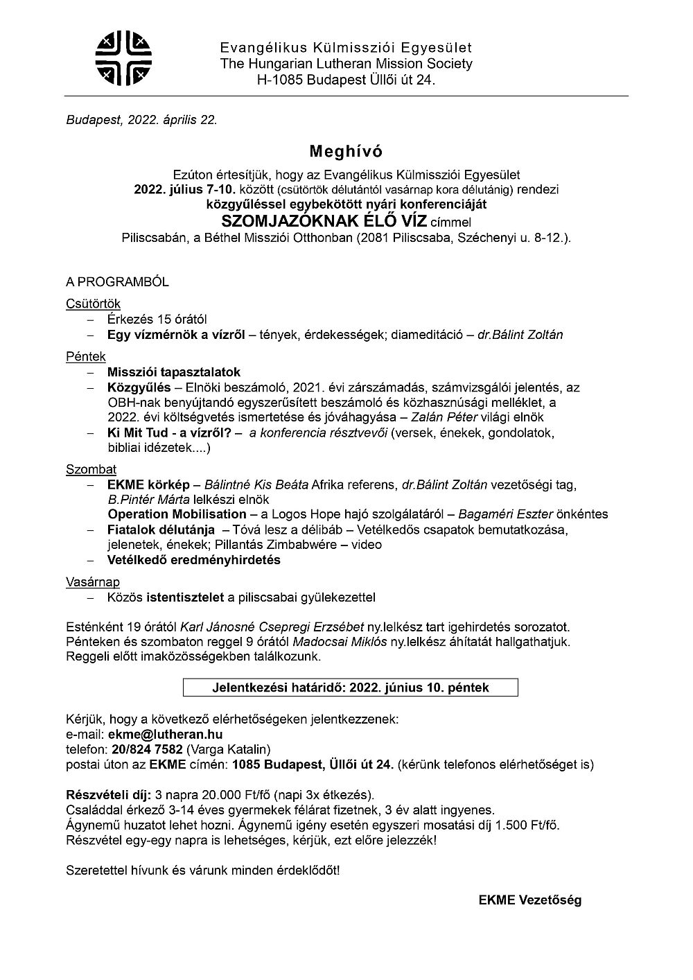 2022 EKME nyari konferencia