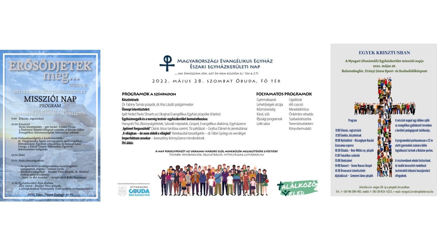 missziói napok plakátjai