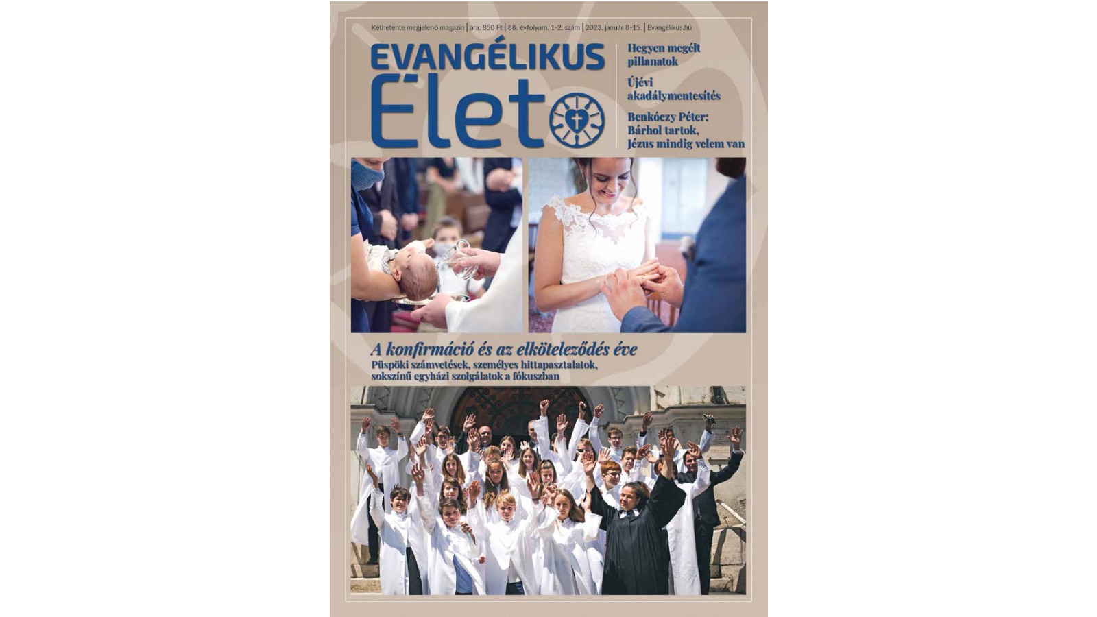 Evangélikus Élet 2023/1-2. számának címlapja