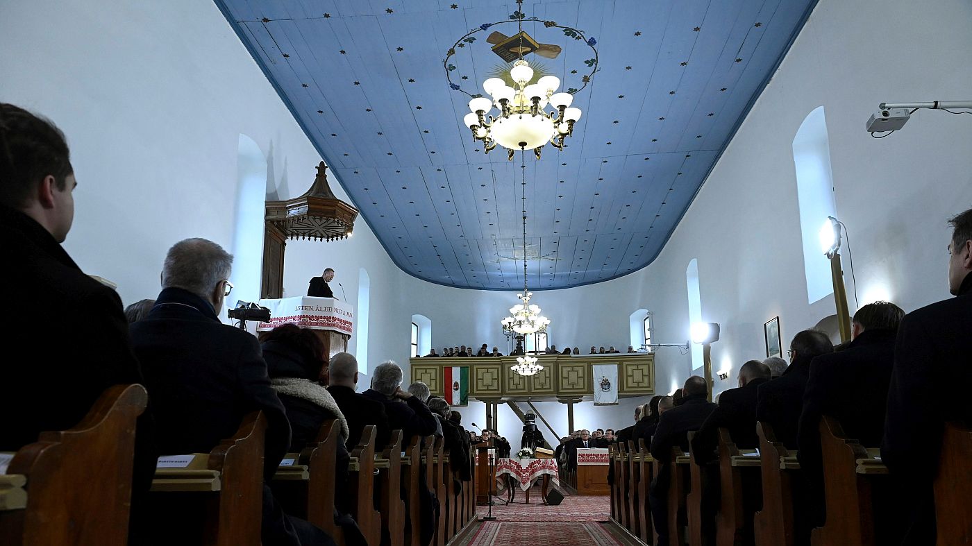 ökumenikus sitentisztelet a magyar kultúra napján Szatmárcsekén