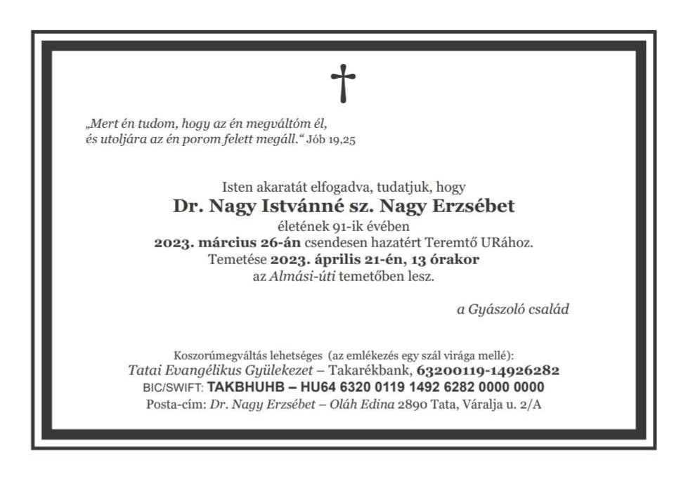 gyaszhir Nagy Istvanne Nagy Erzsebet 