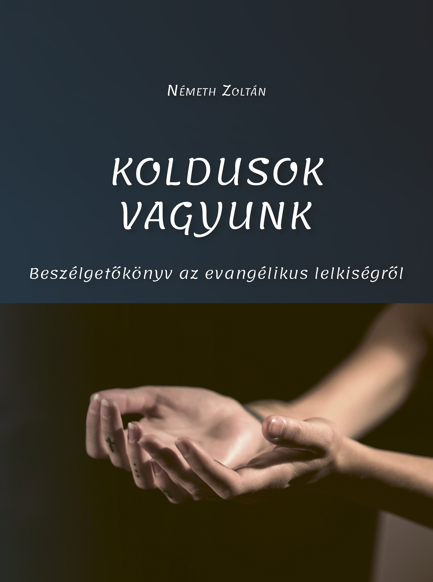 Koldusok vagyunk című könyv borítója