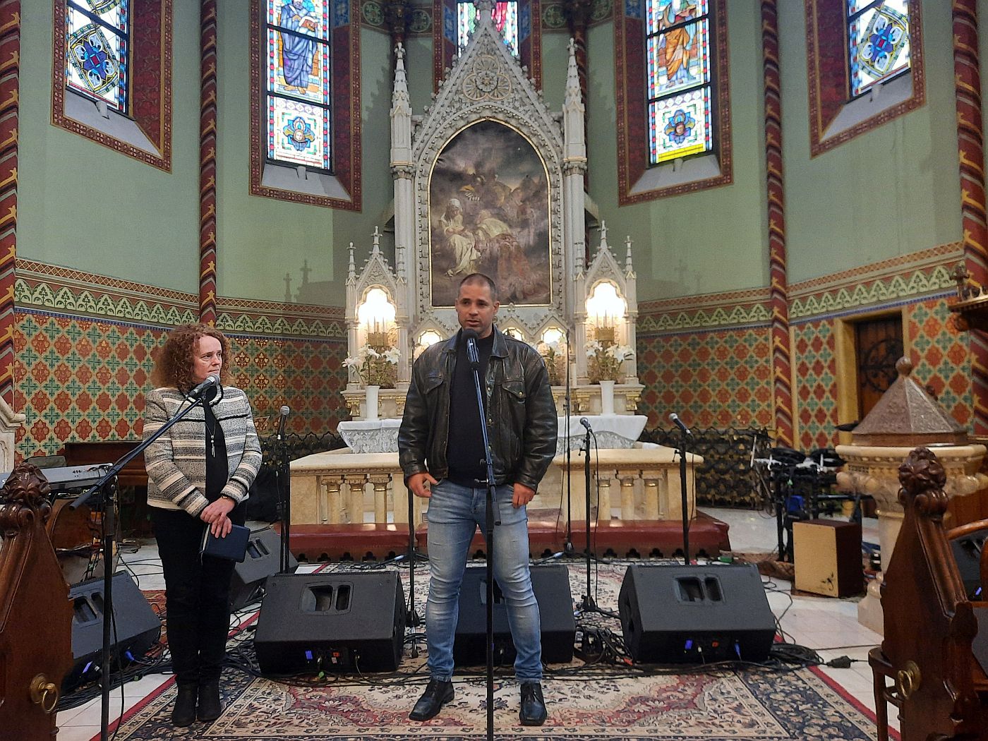 Kovács Viktor a protestáns cigánymissziós konferencián a fasori evangélikus templomban