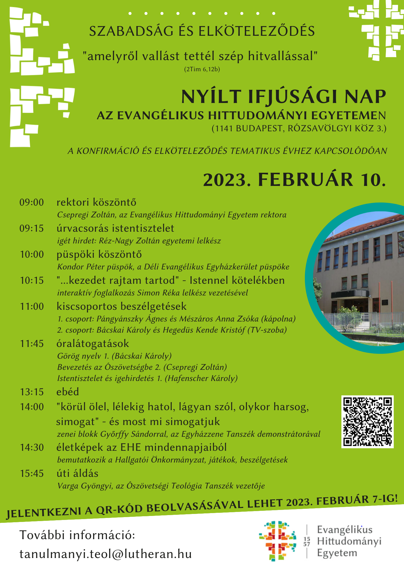 Nyílt nap az Evangélikus Hittudományi Egyetemen