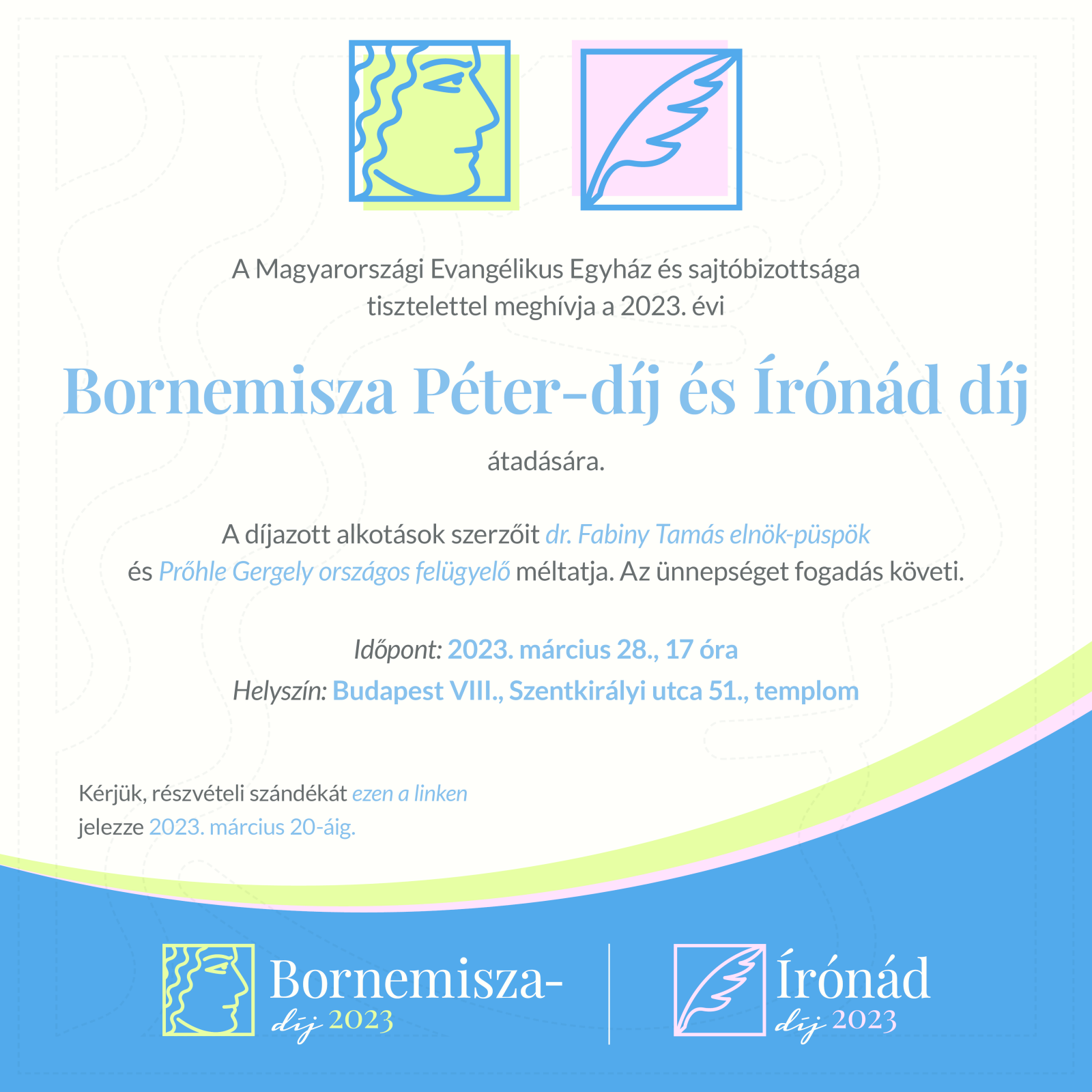 2023. évi Bornemisza Péter- és Írónád díj átadása
