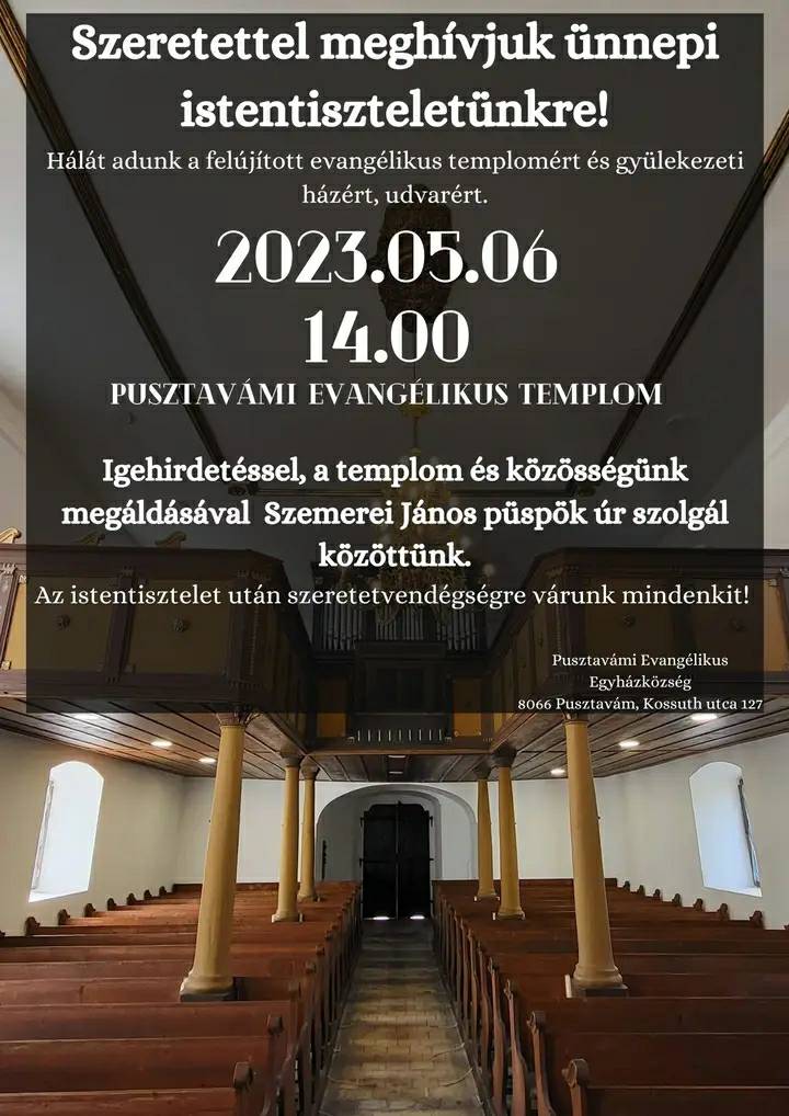 2023 05 06 halaado istentisztelet pusztavam