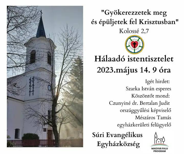 Hálaadó istentisztelet Súron