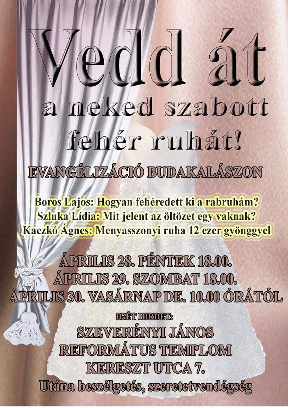 Budakalasz evangelizacio 2023 aprilis 28 30