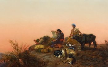 William Strutt: Zarándokok Jeruzsálem felé