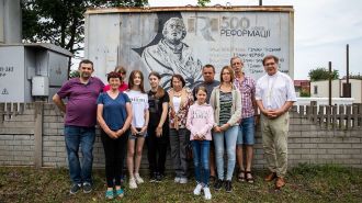 Fabiny Tamás elnök-püspök ukrán háborús zónában járt