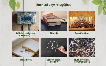 Énekeskönyv-megújítás honlapjának kezdő oldala