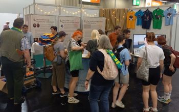 magyar stand a Kirchentagon Nürnbergben