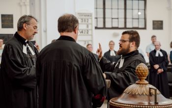 Kutyej Dániel Sámuel lelkésszé szentelése Békéscsabán
